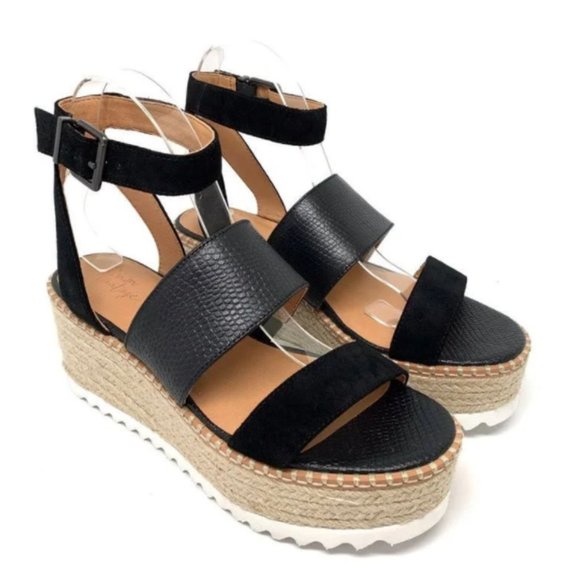 Crown Vintage Daylen Espadrille Wedge Sandals NWB - Picture 2 of 4